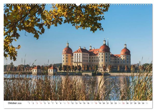 Produktbild: Sachsen (hochwertiger Premium Wandkalender 2026 DIN A2 quer), Kunstdruck in Hochglanz