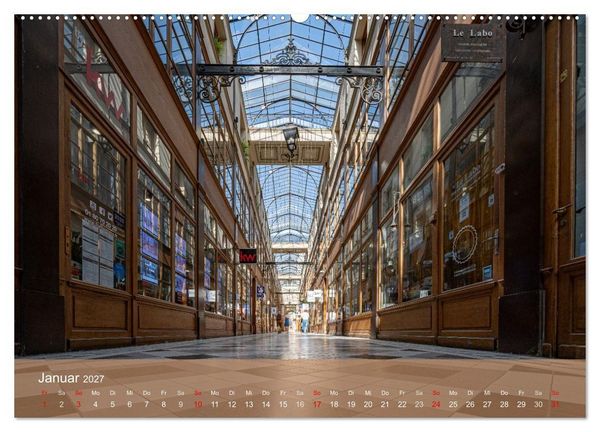 Produktbild: Verborgene Passagen von Paris (hochwertiger Premium Wandkalender 2027 DIN A2 quer), Kunstdruck in Hochglanz