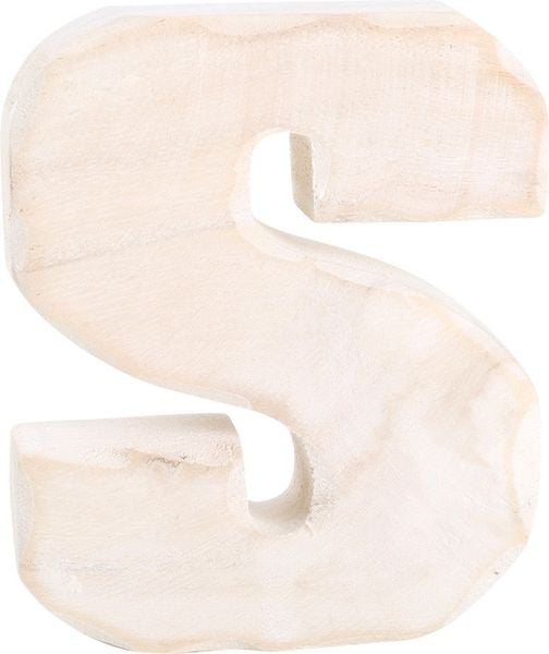 Produktbild: small foot 1236 - Holzbuchstabe S, wei&szlig; lasiert, H&ouml;he: 15 cm