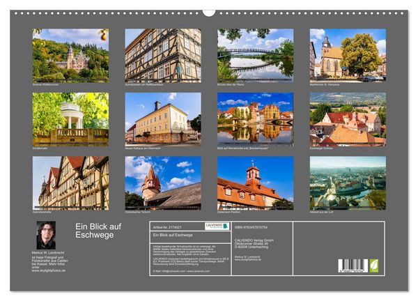 Produktbild: Ein Blick auf Eschwege (Wandkalender 2026 DIN A2 quer), CALVENDO Monatskalender