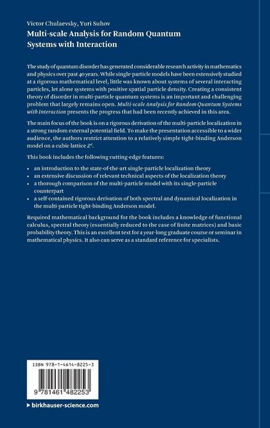 Produktbild: Multi-scale Analysis for Random Quantum Systems with Interaction