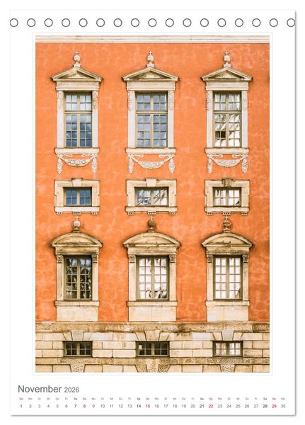 Produktbild: Architektur. eindrucksvolle Fassaden (Tischkalender 2026 DIN A5 hoch), CALVENDO Monatskalender