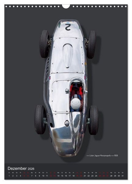 Produktbild: Legenden des Rennsports, Historic Grand Prix Cars 1925-1960 (Wandkalender 2026 DIN A3 hoch), CALVENDO Monatskalender