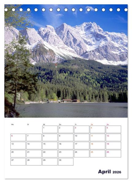 Produktbild: Sch&ouml;nes Land Bayern (Tischkalender 2026 DIN A5 hoch), CALVENDO Monatskalender