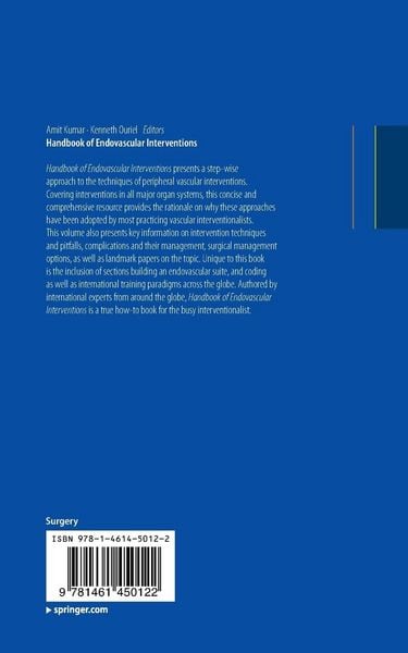 Produktbild: Handbook of Endovascular Interventions
