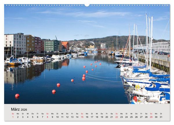 Produktbild: Mit den Hurtigruten unterwegs (hochwertiger Premium Wandkalender 2026 DIN A2 quer), Kunstdruck in Hochglanz