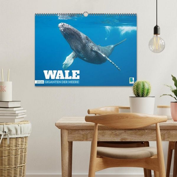 Produktbild: Wale: Giganten der Meere (Wandkalender 2026 DIN A3 quer), CALVENDO Monatskalender