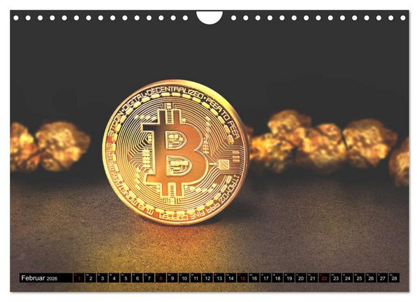 Produktbild: Bitcoins (Wandkalender 2026 DIN A4 quer), CALVENDO Monatskalender