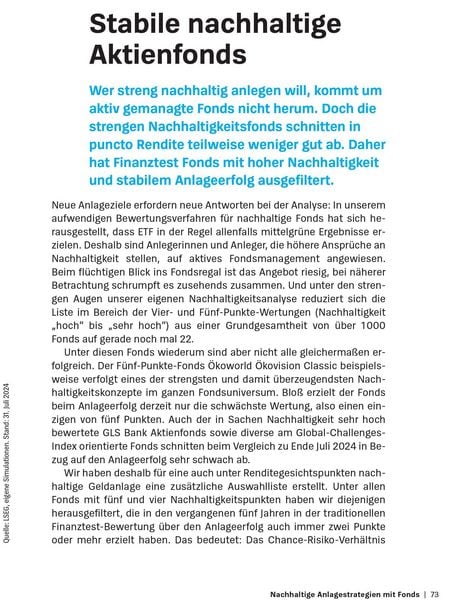 Produktbild: Gr&uuml;ne Fonds und ETF