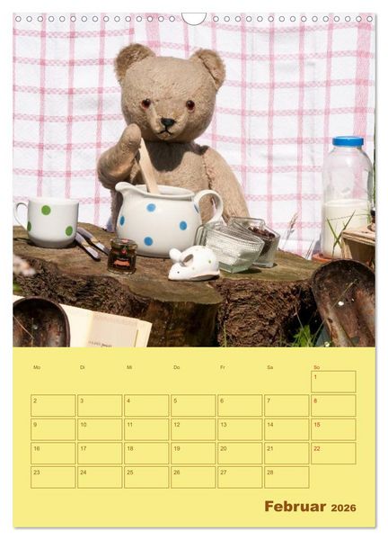 Produktbild: B&auml;renstarker Planer f&uuml;r das Jahr &ndash; Teddys (Wandkalender 2026 DIN A3 hoch), CALVENDO Monatskalender