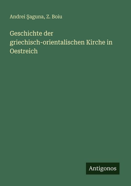 Produktbild: Geschichte der griechisch-orientalischen Kirche in Oestreich