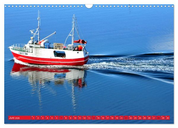 Produktbild: Hurtigruten - Unterwegs mit dem Postschiff (Wandkalender 2026 DIN A3 quer), CALVENDO Monatskalender