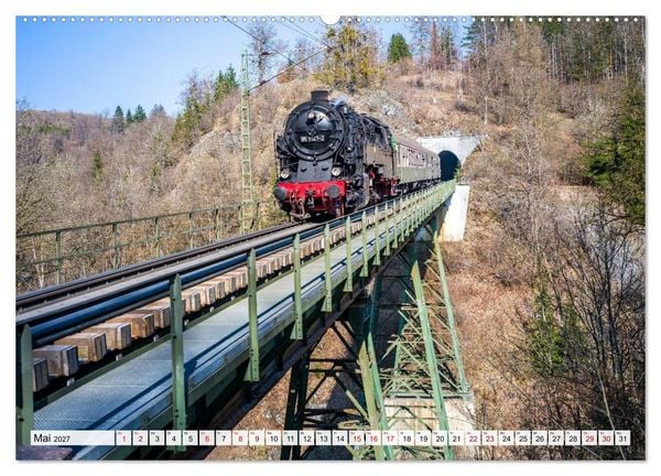 Produktbild: Dampflokomotiven im Harz - Eine Reise in die goldene &Auml;ra der Eisenbahn (Wandkalender 2027 DIN A2 quer), CALVENDO Monatskalender