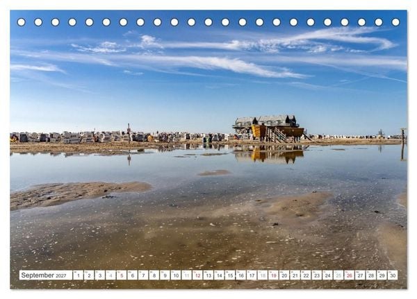 Produktbild: Meerblick - die Nordsee (Tischkalender 2027 DIN A5 quer), CALVENDO Monatskalender