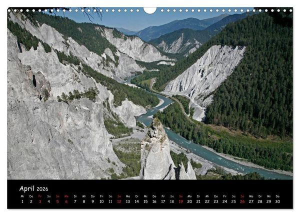 Produktbild: Die Surselva - das B&uuml;ndner Oberland (Wandkalender 2026 DIN A3 quer), CALVENDO Monatskalender