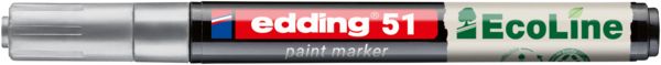 Produktbild: Edding 51 EcoLine 4-51-054 Lackmarker Silber 1 mm, 2mm