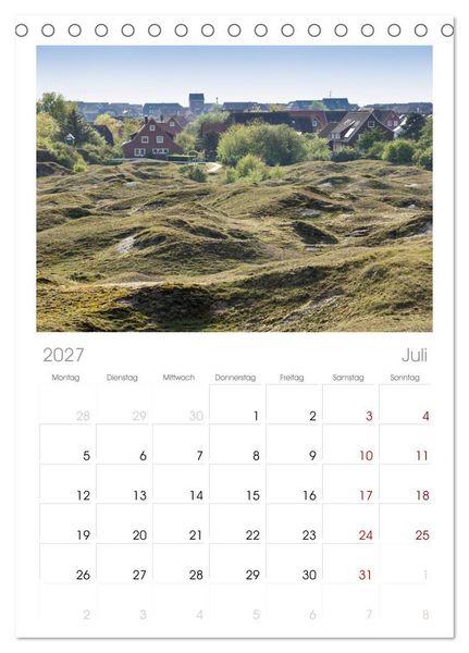 Produktbild: Tischplaner 2027 - Baltrum - Momente einer Reise (A5 Tischkalender zum Aufstellen) CALVENDO