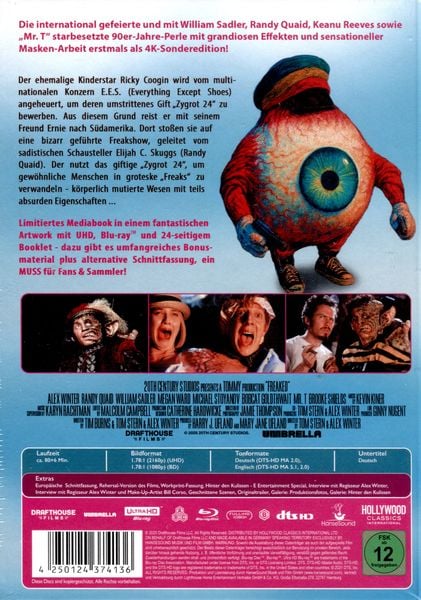 Produktbild: Freaked - Mediabook - Limited Edition (4K Ultra HD+Blu-ray)