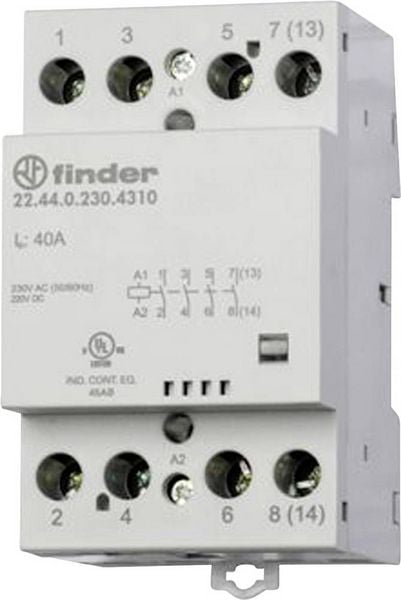 Produktbild: Finder 22.44.0.024.4717 Installationssch&uuml;tz 3 Schlie&szlig;er, 1 &Ouml;ffner 24V 1St.