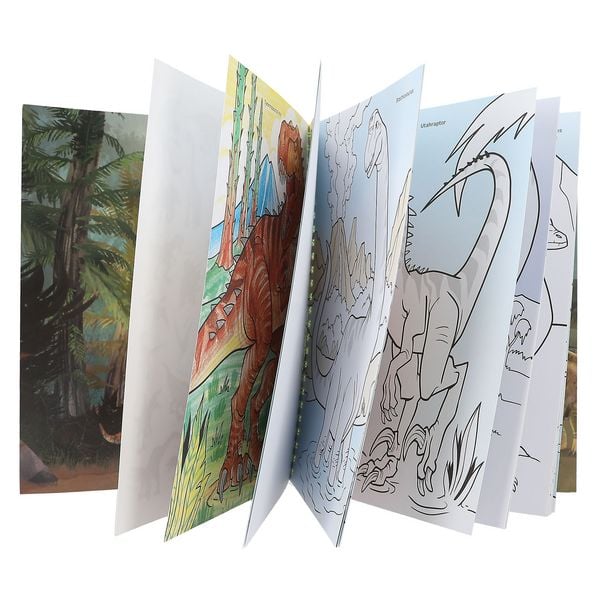 Produktbild: Dino World Malbuch mit Buntstiften