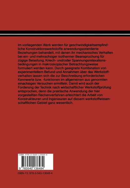 Produktbild: Zeitabh&auml;ngiges mechanisches Werkstoffverhalten