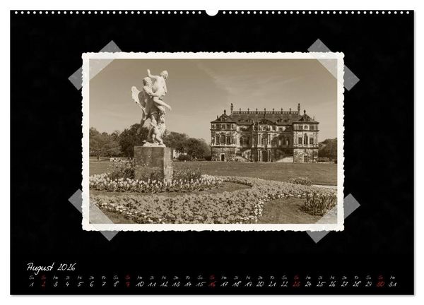 Produktbild: Dresden - Ein Kalender mit Fotografien wie aus einem alten Fotoalbum (hochwertiger Premium Wandkalender 2026 DIN A2 quer), Kunstdruck in Hochglanz