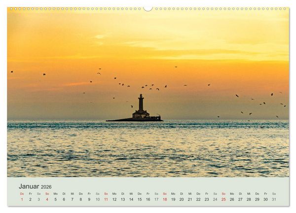 Produktbild: Kalender Traumstr&auml;nde 2026 (hochwertiger Premium Wandkalender 2026 DIN A2 quer), Kunstdruck in Hochglanz