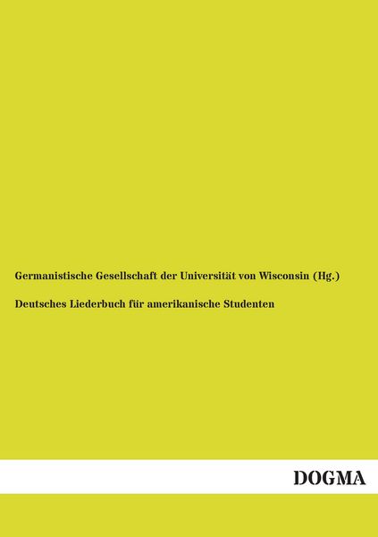 Produktbild: Deutsches Liederbuch f&uuml;r amerikanische Studenten