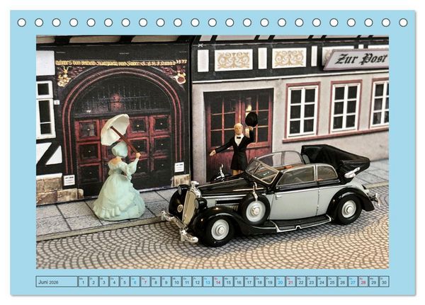 Produktbild: DDR Modellautos im Fokus (Tischkalender 2026 DIN A5 quer), CALVENDO Monatskalender