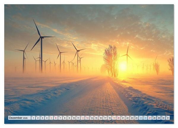 Produktbild: Windtr&auml;ume (Wandkalender 2026 DIN A2 quer), CALVENDO Monatskalender