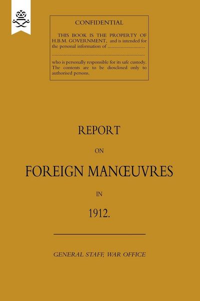 Produktbild: Report on Foreign Manoeuvres in 1912