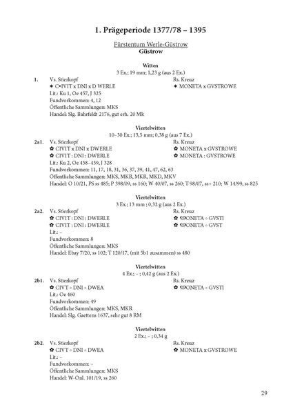 Produktbild: Die f&uuml;rstlichen Wittenpr&auml;gungen in Mecklenburg 1377/78&ndash;1430