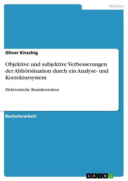 Produktbild: Objektive und subjektive Verbesserungen der Abh&ouml;rsituation durch ein Analyse- und Korrektursystem