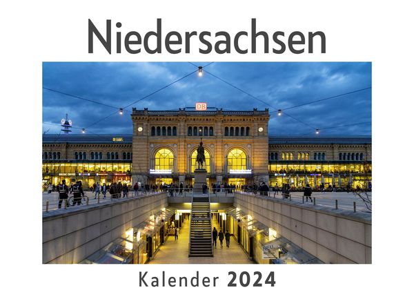 Produktbild: Niedersachsen (Wandkalender 2024, Kalender DIN A4 quer, Monatskalender im Querformat mit Kalendarium, Das perfekte Geschenk)