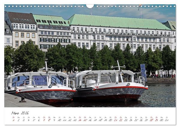 Produktbild: Alsteransichten in Hamburg (Wandkalender 2026 DIN A3 quer), CALVENDO Monatskalender