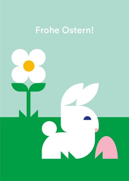 Geschenkkarte Frohe Ostern Hase (VIS)