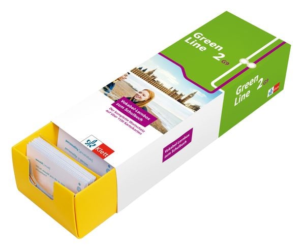 Produktbild: Green Line 2 G9 (Neue Ausgabe ab 2019) Klasse 6 Vokabel-Lernbox zum Schulbuch