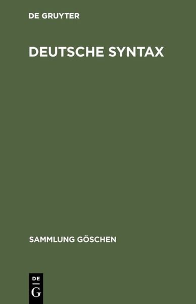 Produktbild: Deutsche Syntax