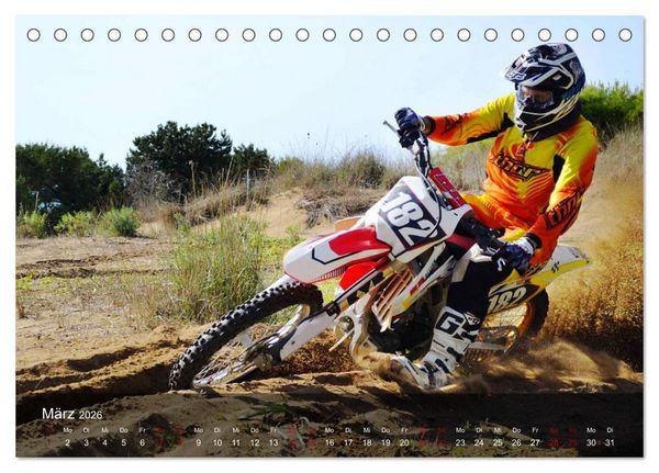 Produktbild: Motocross - Adrenalin pur (Tischkalender 2026 DIN A5 quer), CALVENDO Monatskalender
