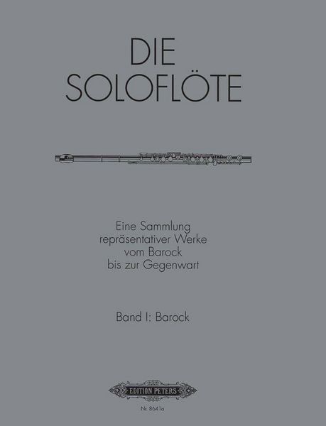 Produktbild: Die Solofl&ouml;te, Band 1: Barock