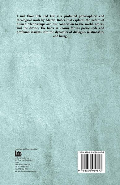 Produktbild: I And Thou