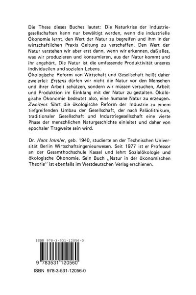 Produktbild: Vom Wert der Natur