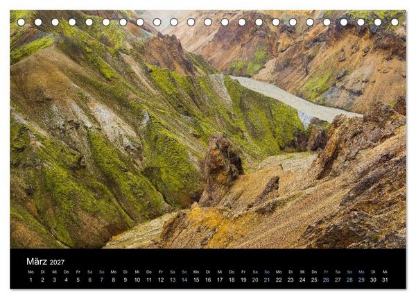 Produktbild: Traumziel Island 2027 (Tischkalender 2027 DIN A5 quer), CALVENDO Monatskalender