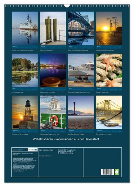 Produktbild: Wilhelmshaven - Impressionen aus der Hafenstadt (Wandkalender 2027 DIN A2 hoch), CALVENDO Monatskalender
