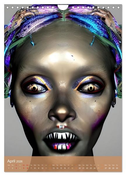 Produktbild: Voodoo Queens (Wall Calendar 2026 DIN A4 portrait), CALVENDO 12 Month Wall Calendar