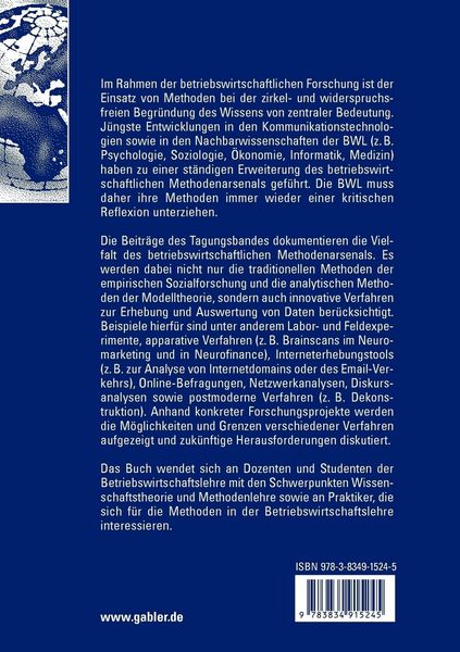 Produktbild: Methoden in der Betriebswirtschaftlehre