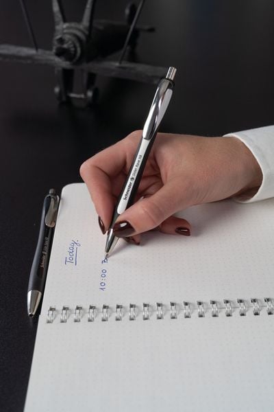 Produktbild: Schneider Kugelschreiber Slider Rave schwarz-schwarz, Mine XB blau