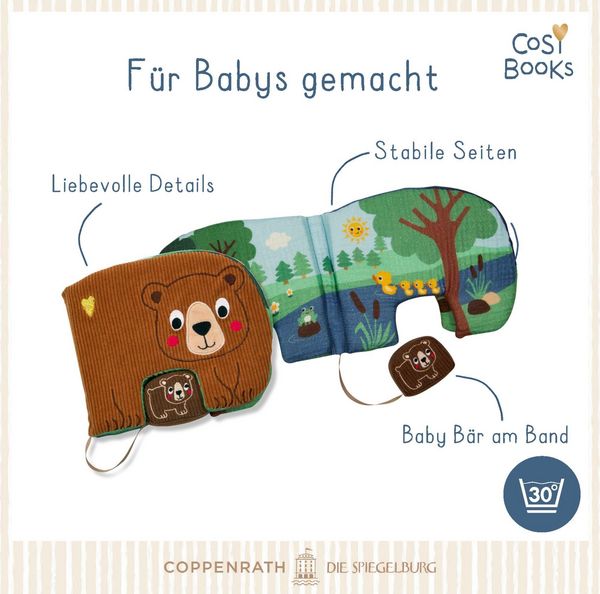 Produktbild: CosyBooks: Babys Spielbuch Kleiner B&auml;r