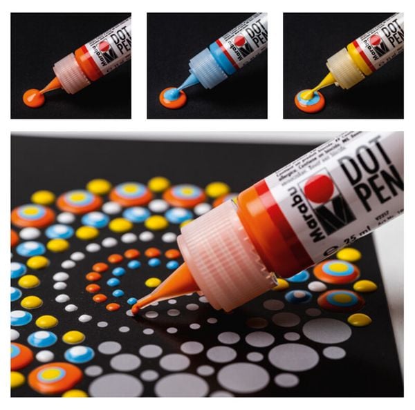 Produktbild: Marabu Dot Pen Set Mandala 4x25ml