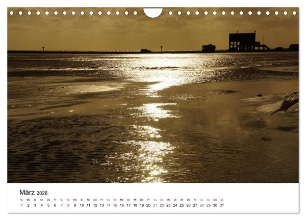 Produktbild: St. Peter Ording 2026 (Wandkalender 2026 DIN A4 quer), CALVENDO Monatskalender